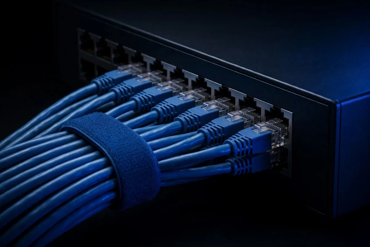 Network cables in a switch