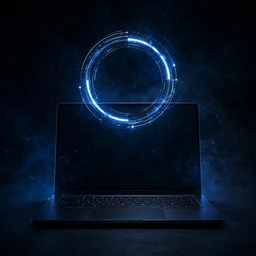 Backup set-up on a computer